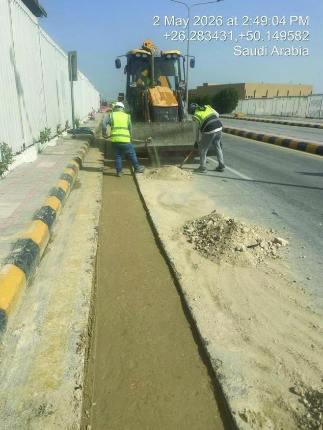 Site paving work