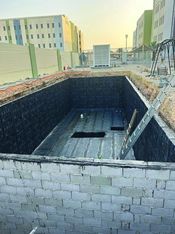 Waterproofed structure